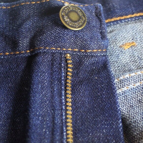 Vintage Wrangler Womens Size 16 High‑Rise Straight Leg Jeans Medium Blue Denim - Picture 5 of 9